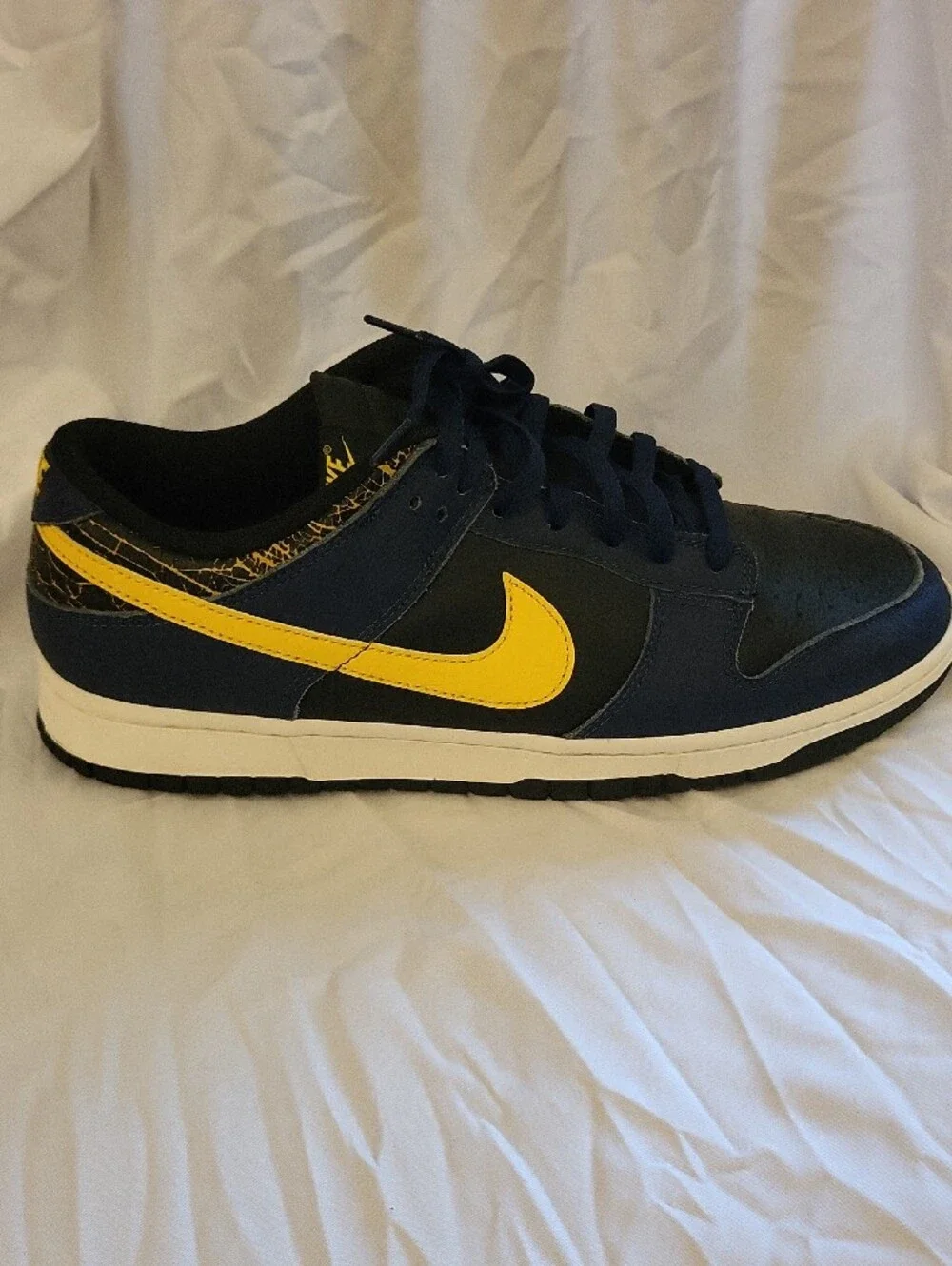 Nike Men's Dunk Low- Navy and Yellow